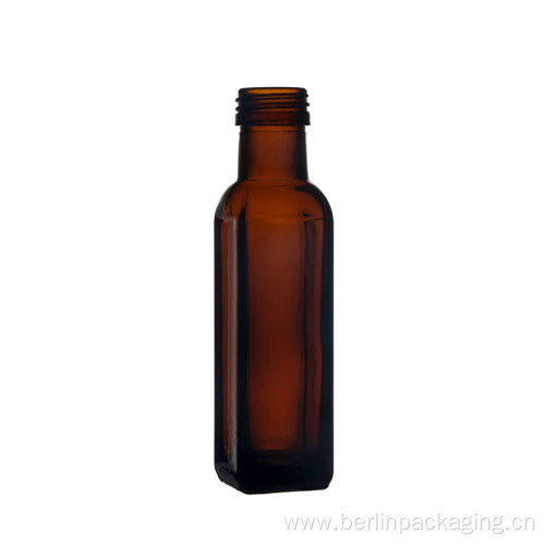 Green Square Marasca Oil Glass Bottle